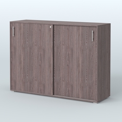 Тумба с раздвижными фасадами Тиана, Ясень Анкор темный