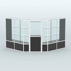 Павильон из профиля угловой №7б (9 кв.м), Черный