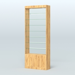 Высокая витрина серии Эконом №304-900 (без дверей), Дуб Золотистый