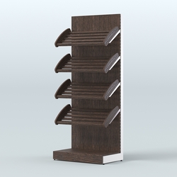 Стеллаж для хлеба и выпечки с четырьмя наклонными полками СХНП-02, Дуб Венге