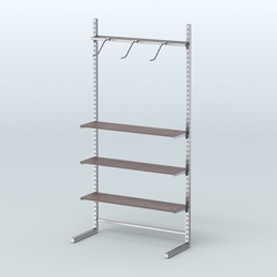 Система ЭЛЕГАНТ без ДСП №8 (1200 мм), Ясень Анкор темный