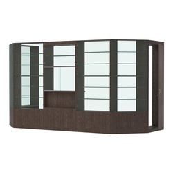 Пристенный торговый павильон из ДСП СЭСП №5 (6 кв.м), Дуб Венге