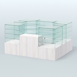 Павильон ИСТРА в центр зала №1а (закрытый) (4, 94 кв.м), Ясень Анкор светлый