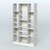 Стеллаж из ДСП серии ЛОФТ №12-2 с полками ДСП Метрополитан Грей + Белый