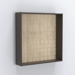 Витрина настенная №204-1В открытая с экономпанелью, Дуб Венге