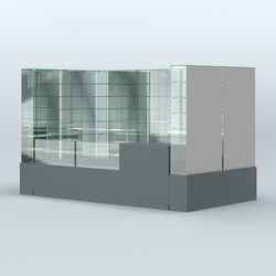 Павильон ИСТРА (глубина витрин-300мм) №3г (5, 94 кв.м), Темно-Серый