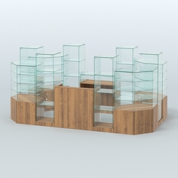 Павильон ИСТРА в центр зала №9 (открытый) (6, 8 кв.м), Орех