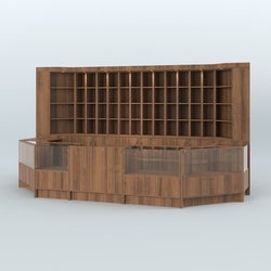 Павильон в торговый центр для продажи чая и кофе №8, Орех