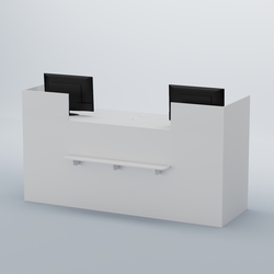 Ресепшен Атлант классический с полкой №2, Белый