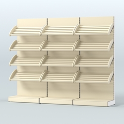 Стеллаж для хлеба и выпечки трехсекционный Феникс №8, Крем Вайс