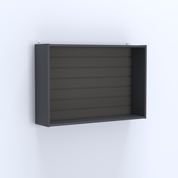 Витрина настенная №203-1В с эконом панелью, Антрацит