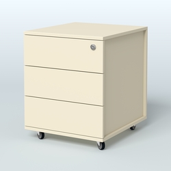 Тумба мобильная Киви, цвет белый, Крем Вайс