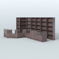 Торговый Островок "Эконом" №8 (13, 6 кв.м), Ясень Анкор темный