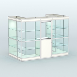 Павильон из профиля пристенный №2в (4,05 кв. м), Белый