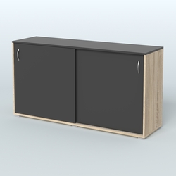 Тумба-купе объединяющая Некста, Дуб Сонома + Черный