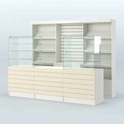 Торговая точка для чая, кофе и выпечки №13, Белый + Крем Вайс