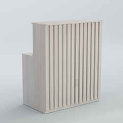 Ресепшен прямоугольный серии ПРИЛИВ №1, Ясень Анкор светлый