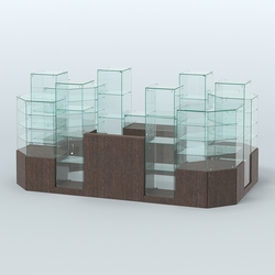 Павильон ИСТРА в центр зала №9а (закрытый) (6, 8 кв.м), Дуб Венге