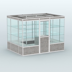 Павильон из профиля островной №1а, Бетон Чикаго светло-серый F186 ST9