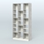 Стеллаж из ДСП серии ЛОФТ №10-2 с полками ДСП Метрополитан Грей + Белый