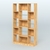 Стеллаж из ДСП серии ЛОФТ №12-3 с полками стекло 5 мм Дуб Золотистый