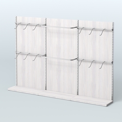 Система ЭЛЕГАНТ №2 пристенная с ДСП (3600 мм), Ясень Анкор светлый