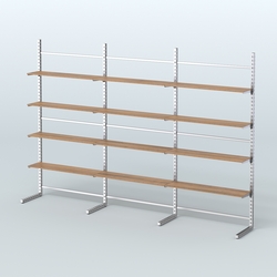 Системы ЭЛЕГАНТ пристенные с полками из ДСП №7 (3600мм), Орех