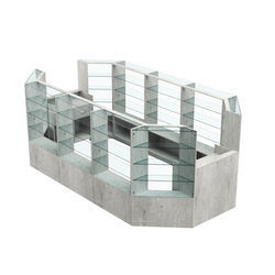 Торговый островок в центр зала ГРАЦИЯ №4 (открытый) (8, 55 кв.м), Метрополитан Грей