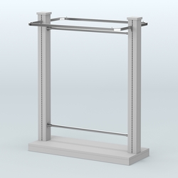 Островная система с перфорацией и П-образными поручнями №1, Серый