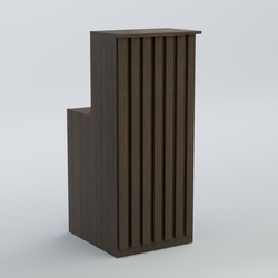 Ресепшен узкий серии ПРИЛИВ №2, Дуб Венге