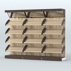 Стеллаж для хлеба и выпечки трехсекционный Феникс №7, Дуб Венге + Дуб Сонома