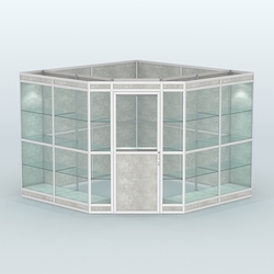 Павильон из профиля угловой №8в (9 кв.м), Метрополитан Грей