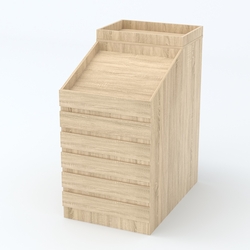 Прилавок FRUIT-COURT №2ДП, Дуб Сонома
