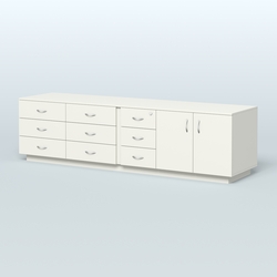 Тумба Феникс опорная приставная левая, Белый