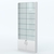 Торговая витрина с 6-ю стеклянными полками 150x900 мм серии NEXT-6 №9-1 (З/C - СТЕКЛО) Белый