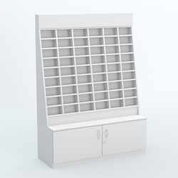 Стенд для очков №1 с накопителем, Белый