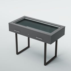 Витрина для музеев "Коллекция" №20-П с подсветкой, Темно-Серый