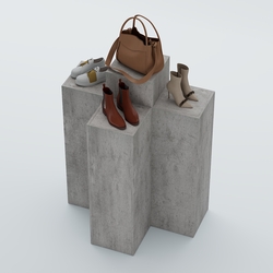 Демо-стенд Ступени Т-обр №1, Бетон Чикаго светло-серый F186 ST9