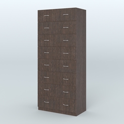 Шкаф для аптек - картотека серии RED №8 , Дуб Венге