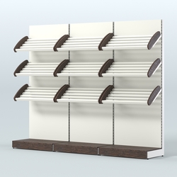 Стеллаж для хлеба и выпечки трехсекционный Феникс №3, Дуб Венге + Белый