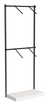 Настенная система с подиумом и пристенными поручнями для одежды ЛОФТ №2 (900мм) Белый