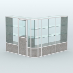 Павильон из профиля угловой №3б (5,5 кв.м), Бетон Чикаго светло-серый F186 ST9