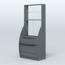 Витрина БРИЗ №5 с окном выдачи, Темно-Серый