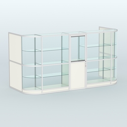 Павильон из профиля пристенный №12г (5,50 кв.м), Белый