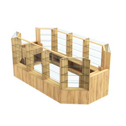 Торговый островок в центр зала ГРАЦИЯ №4 (открытый) (8, 55 кв.м), Дуб Золотистый