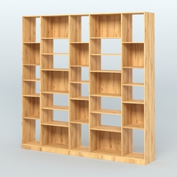 Стеллаж из ДСП серии ЛОФТ №17-2 с полками ДСП, Дуб Золотистый