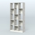 Стеллаж из ДСП серии ЛОФТ №10-1 (зеркальное отражение - Z) Метрополитан Грей + Белый