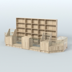 Торговый Островок "Эконом" №12 (8, 7 кв.м), Дуб сонома