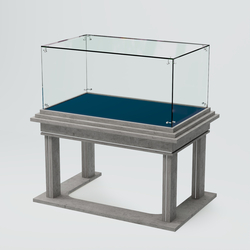 Витрина для музеев "Коллекция" №21, Бетон Чикаго светло-серый F186 ST9