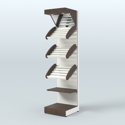Стеллаж для хлеба и выпечки с полками - корзинами и фризом Феникс №16Ф, Дуб Венге + Белый